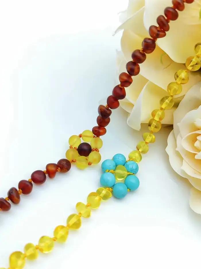 HAOHUPO collier d'ambre pour femmes