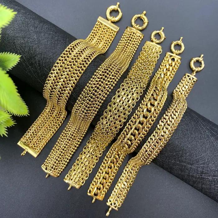 Bracelets de chaîne à maillons en cuivre de dubaï pour unisexe