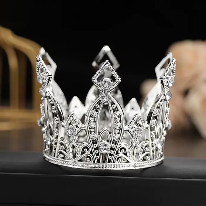 Diadèmes de mariage en cristal pour patients, petite couronne, bijoux de tête décoratifs, petit diad