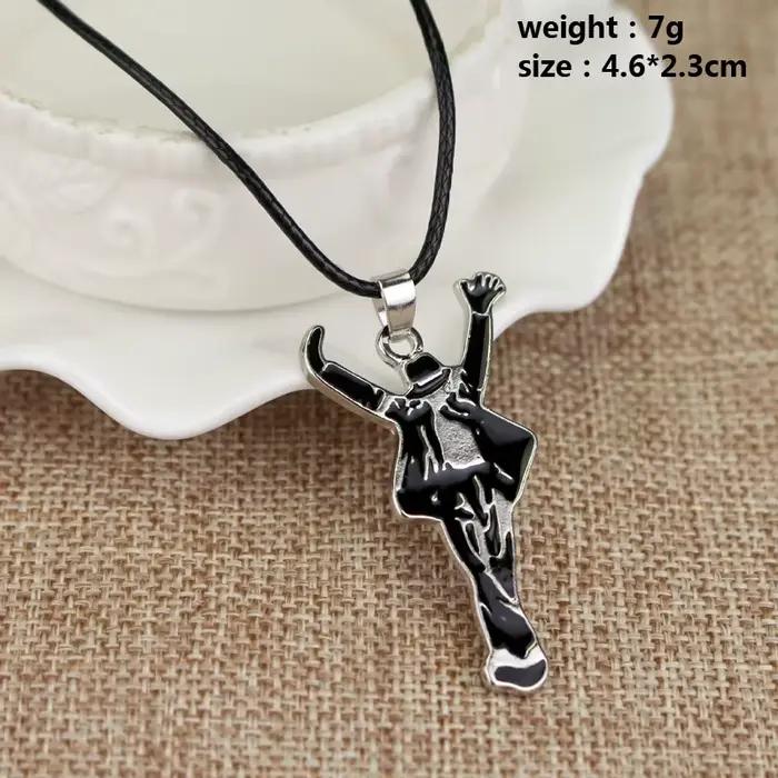 Artiste chanteur Michael Jackson mauvais collier Rock Roll éternel classique MJ pendentif charme chaud Punk bijoux hommes femmes cadeau