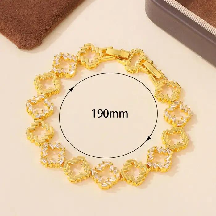 Bracelet de mode Dubaï plaqué or 21 carats, élégant et exquis, style arabe musulman, porte-bonheur, bijoux italiens pour femmes, pour événements et fêtes