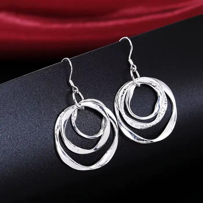 Boucles d'oreilles en argent sterling 925 pour femme