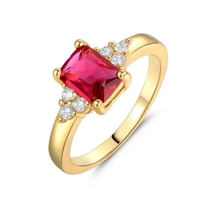 Bague en argent sterling 925 plaqué or 18 carats