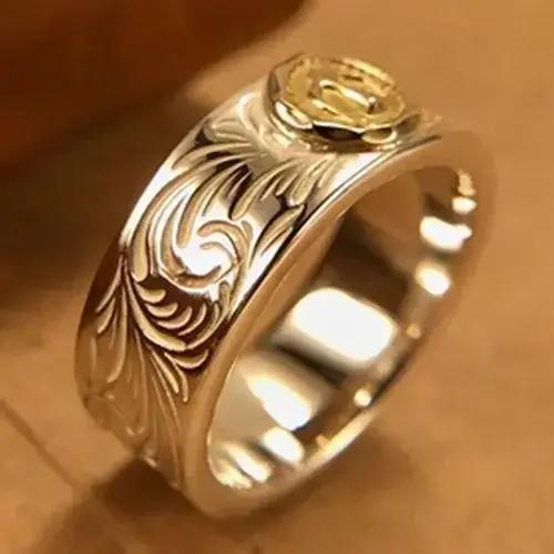 Bague en argent sertie d'ambre bleu Takahashi Goro Kikuchi Ken unique pour homme et femme occasions spéciales traditionnelles et modernes