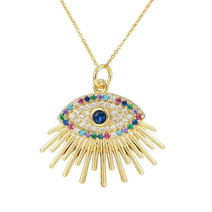 Collier avec pendentif mauvais œil grec pour femmes style moderne protection et élégance pour anniversaires et occasions spéciales
