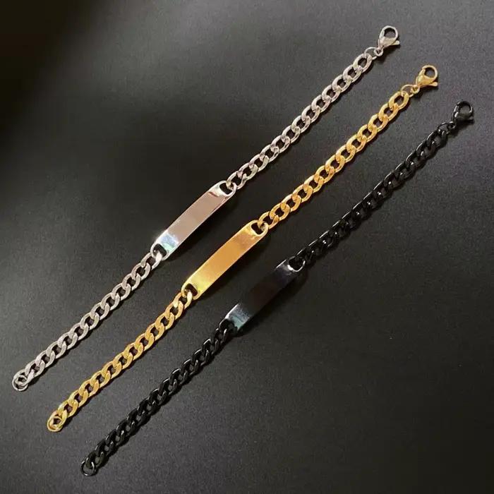 Bracelet de notes personnalisé en acier inoxydable