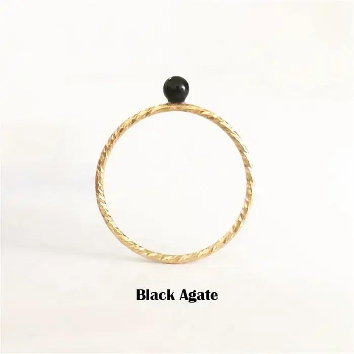 Bague kle de Rotterdam remplie d'or 14 carats avec opale synthétique blanche et bleue