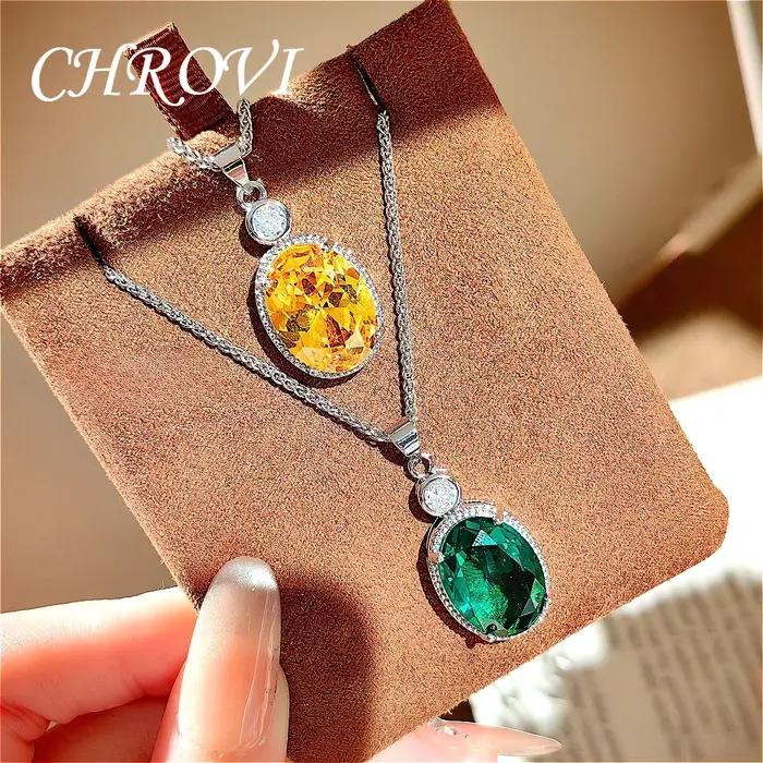 Collier pendentif en argent sterling 925 avec diamants super étincelants style mignon romantique palace pour femmes occasions spéciales