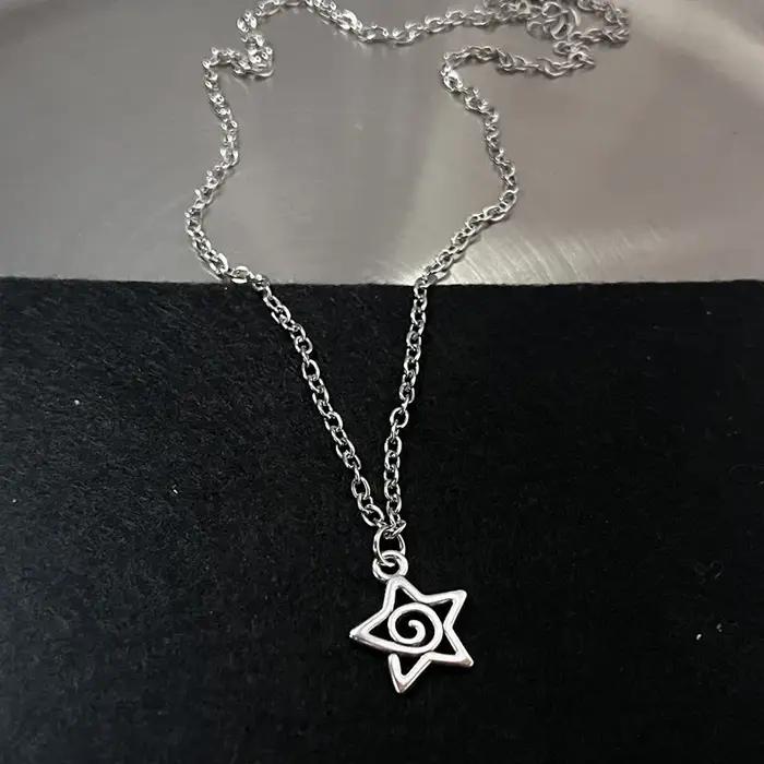 Y2K Flail – collier avec pendentif en forme de cœur et de dents pour femmes et hommes
