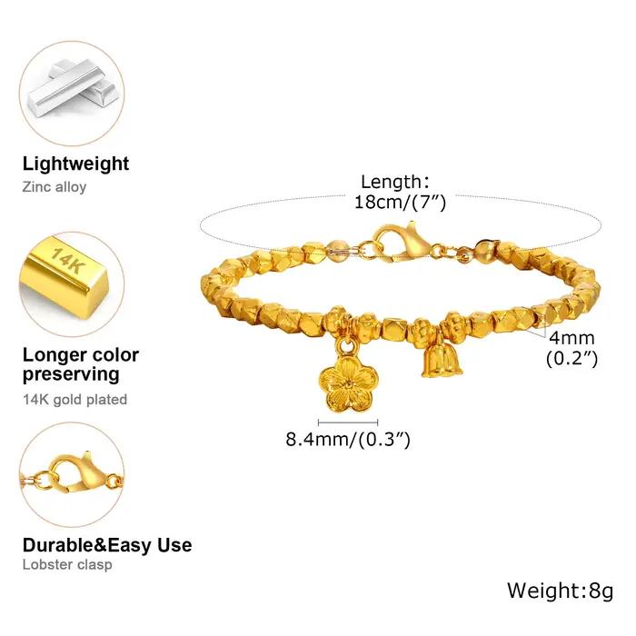 Bracelet à breloques en forme de cloche