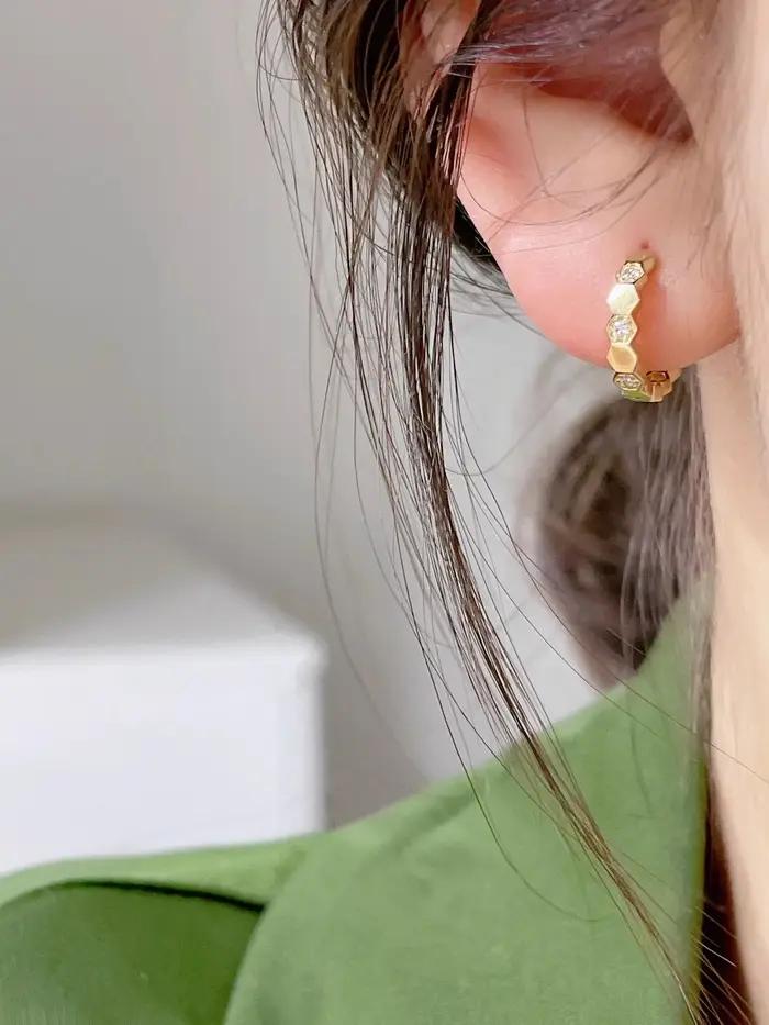 Boucles d'oreilles simples et luxueuses