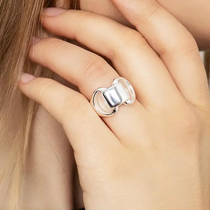 Bague Propre Moderne Chic Géométrique