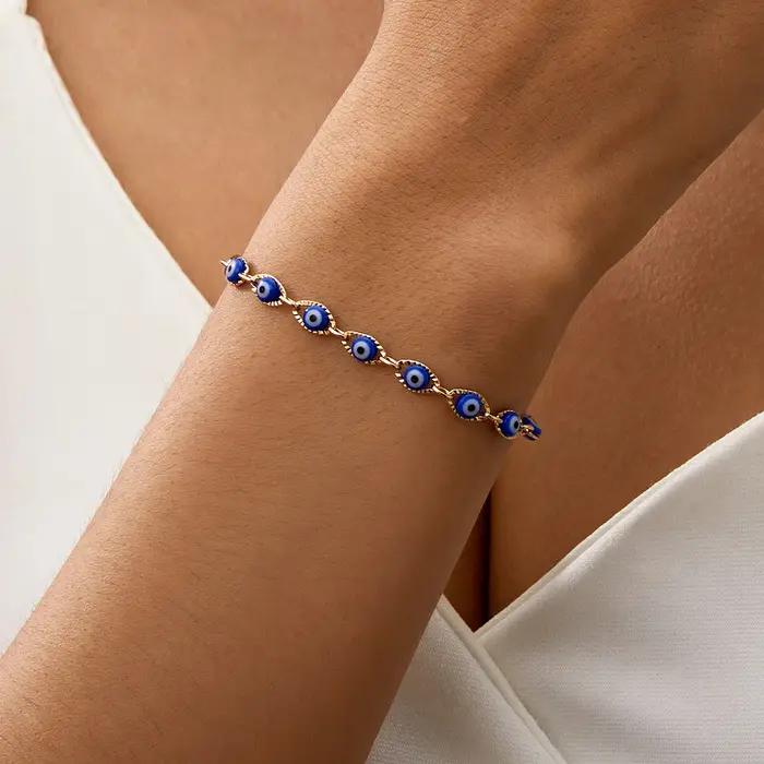 Bracelets porte-bonheur turc mauvais œil pour femmes et hommes