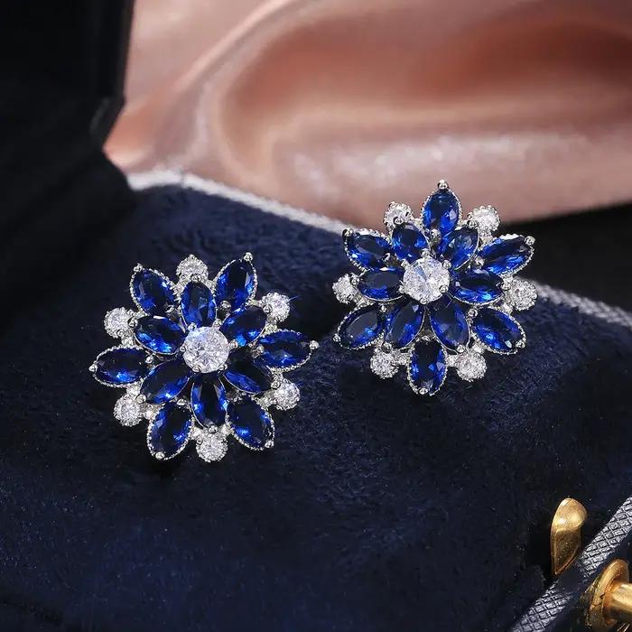 Huitan – boucles d'oreilles en pierre de Zircon pour femmes
