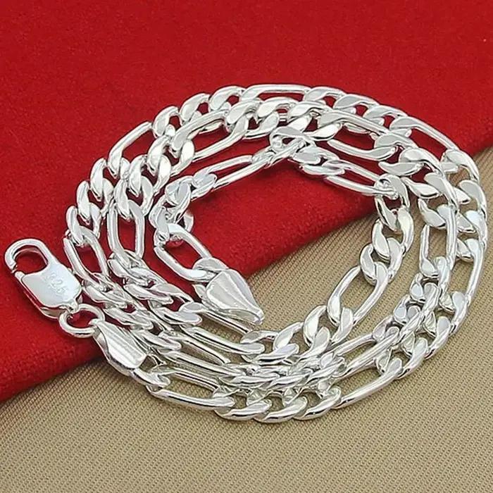 Collier en argent Sterling 925 massif pour hommes