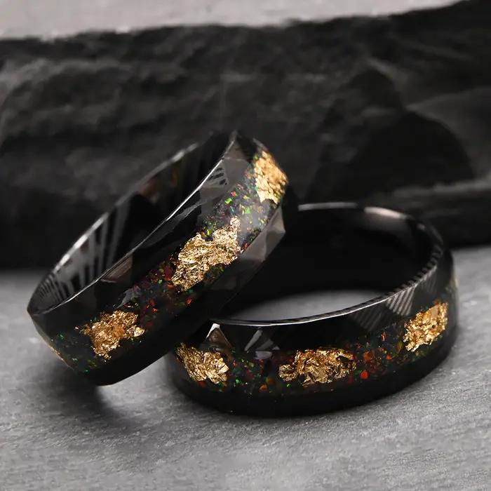 Bagues homme punk bijoux tendance parejas opale goth bague anillos pareja y2k accessoires vintage