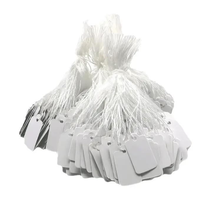 500 pièces/lot étiquette de prix de bijoux avec ficelle de coton