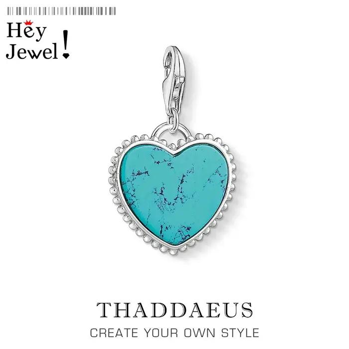 Pendentif à breloque éternelle cœur bleu pour femmes