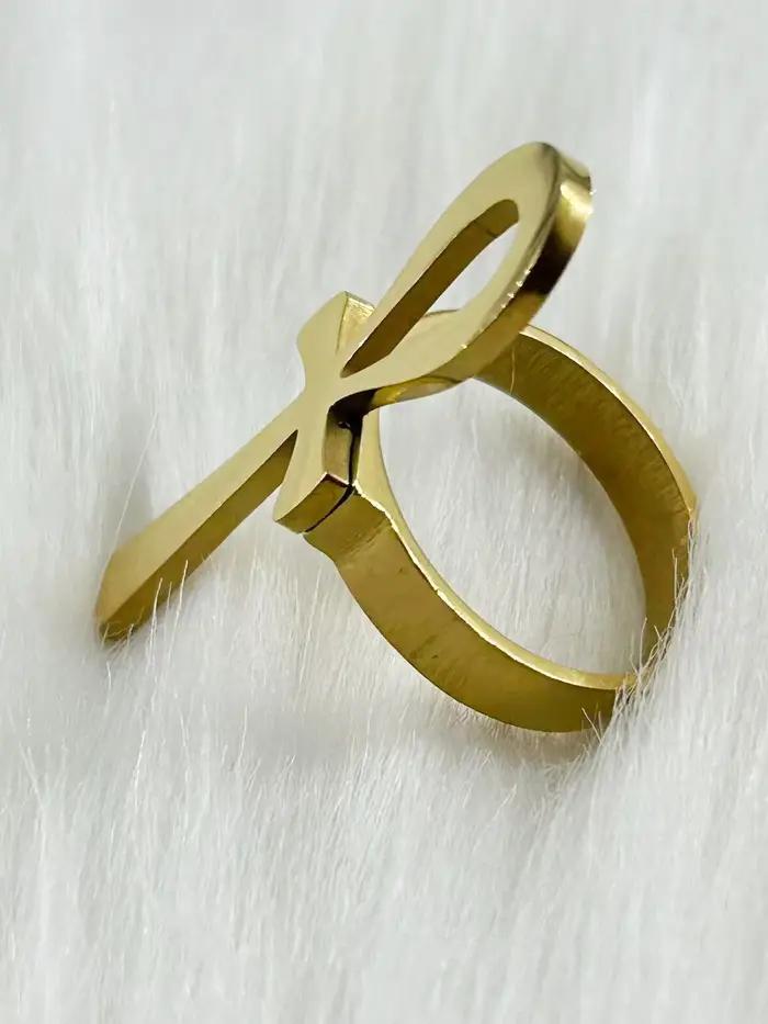 HOUWU Ankh bague pour femmes filles croix égyptienne africaine breloques