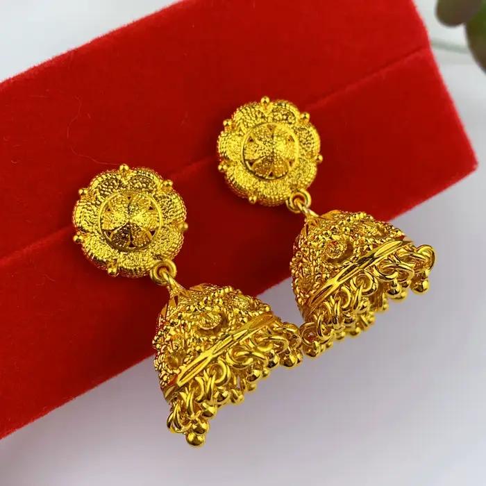 Boucles d'oreilles cloche indienne pour femmes