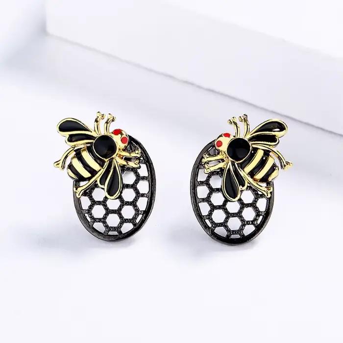 Ensemble de bijoux créatifs noir et or