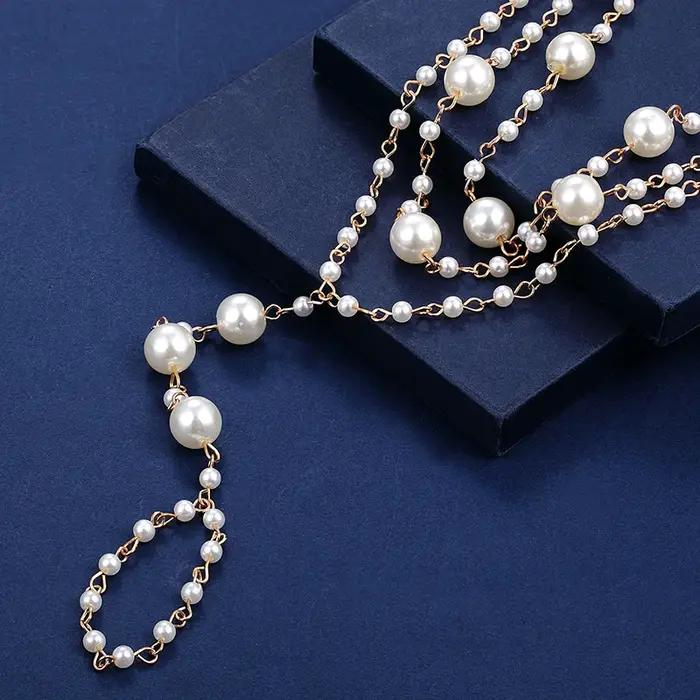 Bracelet de cheville perlé fait à la main en coquille d'escargot et alliage pour femmes mode bohème plage et occasions spéciales
