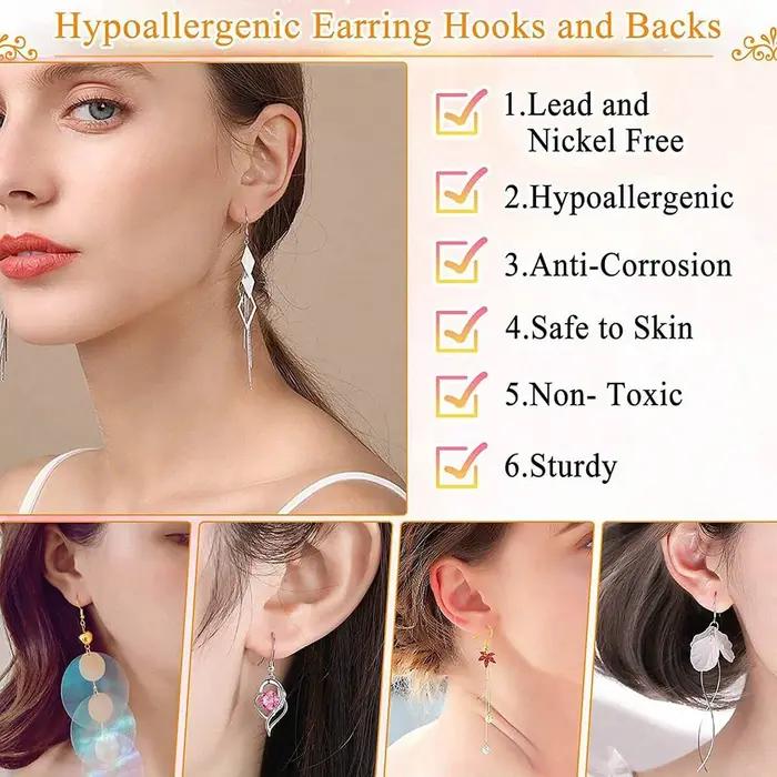 Kit de fabrication de boucles d'oreilles hypoallergéniques