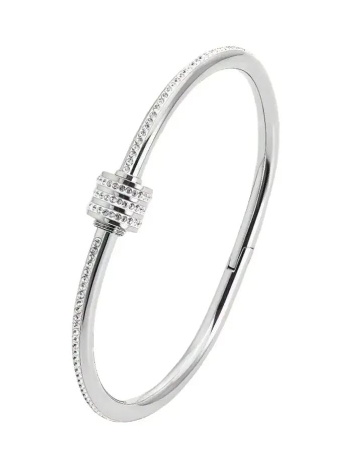 Bracelet en acier inoxydable pour femmes et hommes, plaqué or, bijoux à la mode, accessoires, cadeau