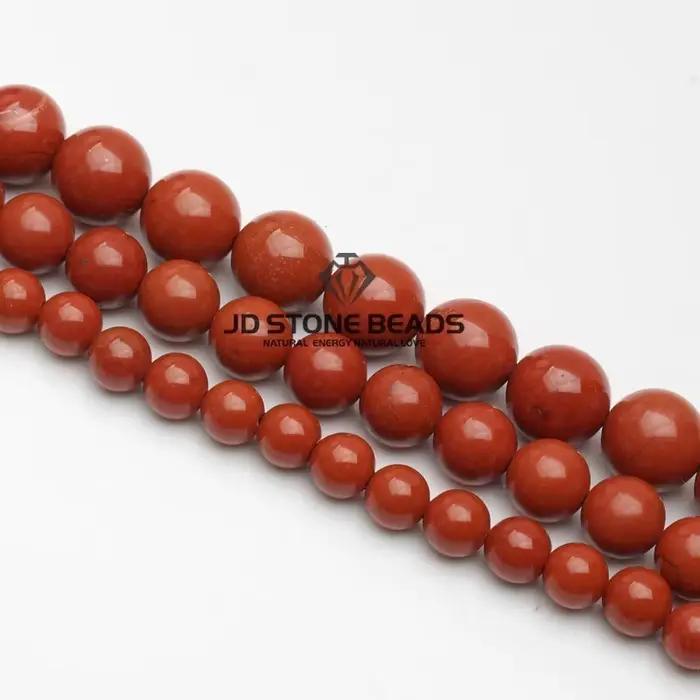 Perles de jaspe rouge naturel 3-12mm