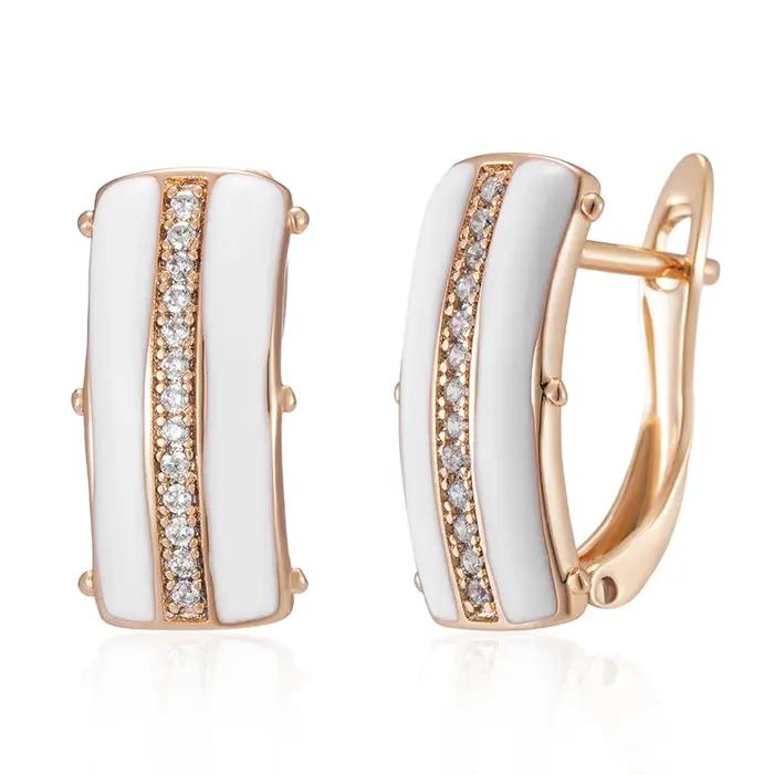 SYOUJYO – boucles d'oreilles pavées en Zircon naturel pour femmes