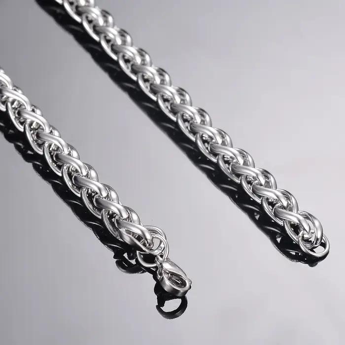 1 pièce largeur 2.5mm/3mm/4mm/5mm/6mm collier de chaîne à maillons de quille pour hommes femmes