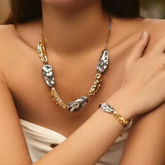Loe | Collier géométrique en métal pour femmes