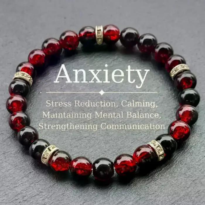 Bracelet Anti-Anxiété Bohème en Perles Acrylique Cadeau Saint-Valentin pour Femme Occasions Spéciales Relaxation Stress Management