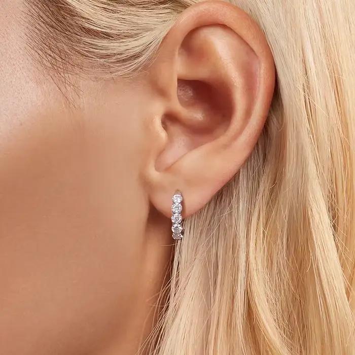 Bamoer – boucles d'oreilles en argent Sterling 925 pour femmes