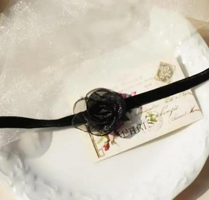 Collier en dentelle noire fait main pour femmes et hommes occasions spéciales papillon tridimensionnel elegance unique