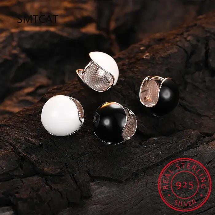 Boucles d'oreilles de luxe en argent Sterling 925