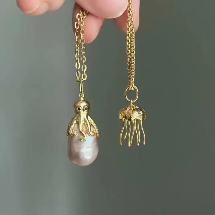 Collier baroque Octopus pour femmes