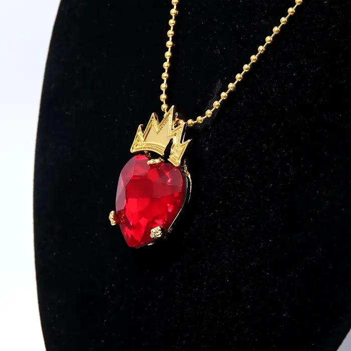 Film Descendants coeur collier Evie Fairest rouge bleu