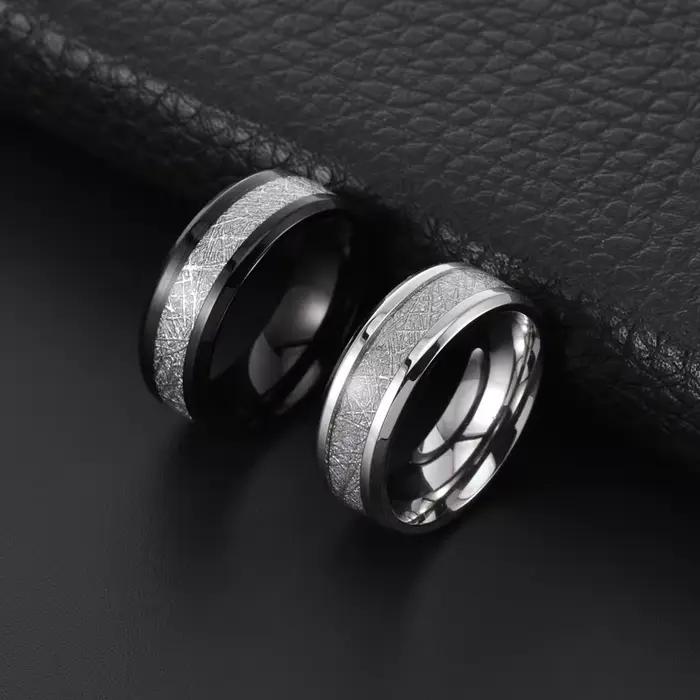 Bague Rime en acier inoxydable pour hommes et femmes, couleur or argent noir, accessoires gothiques unisexes, tendance, ne se décolore pas, bijoux unisexe, cadeau