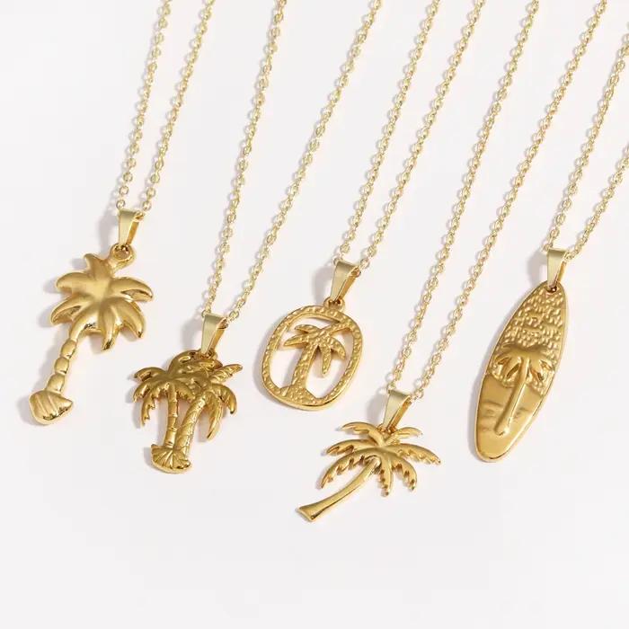 Collier en acier inoxydable avec pendentif naturel pour femmes occasions spéciales élégantes soirée chic soirée de charité cadeau surprise