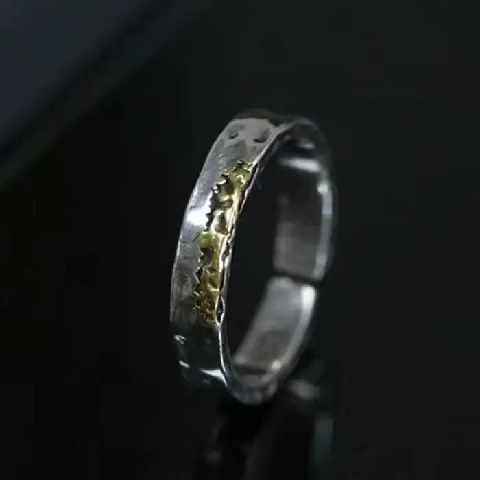 Bague en argent regardé 925 pour homme