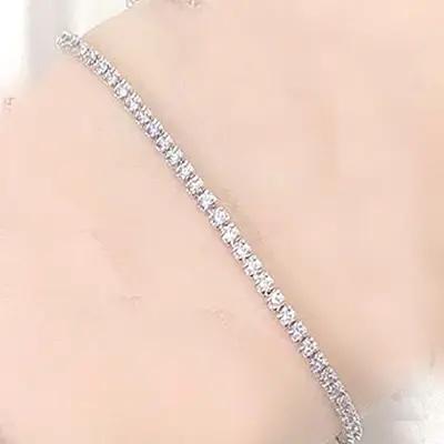 Bracelet de Tennis en argent pur pavé 1.5mm rubis/bleu LT/Turquoise/Montana/blanc/jet/rose/doré/vert