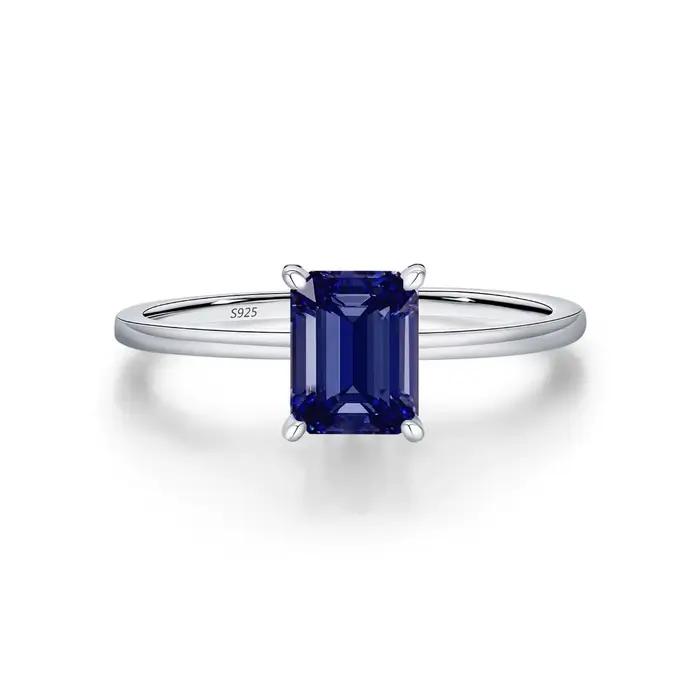 Trumium – bagues en argent Sterling 925 pour femmes, nouvelle collection, tanzanite saphir taille ém