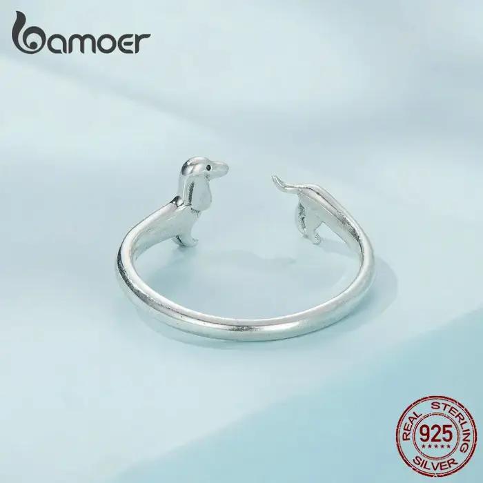 Bamoer – bague ouverte en argent Sterling 925 pur