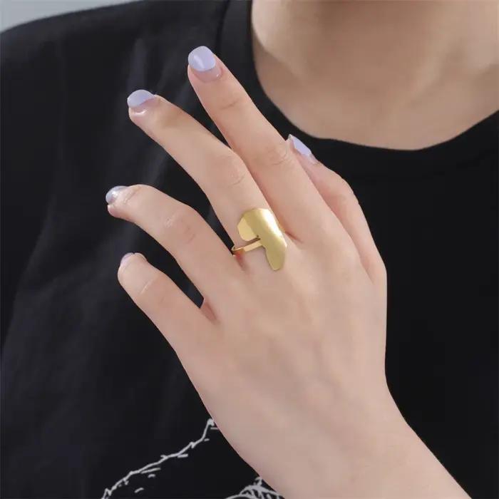Bague My Shape Carte Africaine Régulable en Argent ou Or avec Motif Géométrique Idéale pour Femmes et Hommes Occasions Spéciales Bijoux de Mode