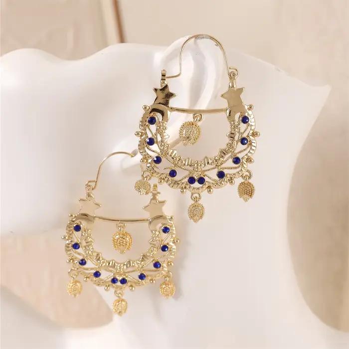 Boucles d'oreilles de mariée à la mode avec forme de hérisson