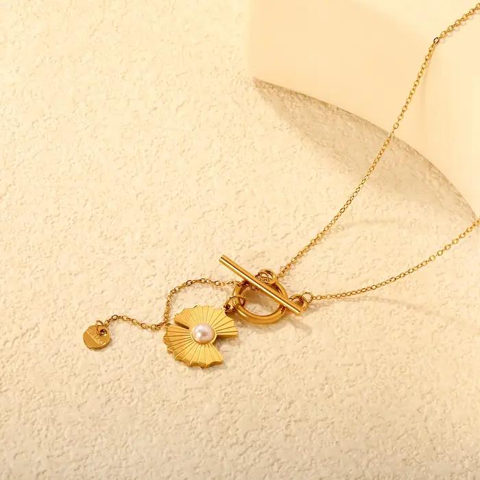 Pendentif de luxe en perles d'imitation pour femmes