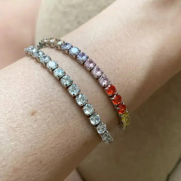 Bracelets de tennis réglables pour hommes et femmes