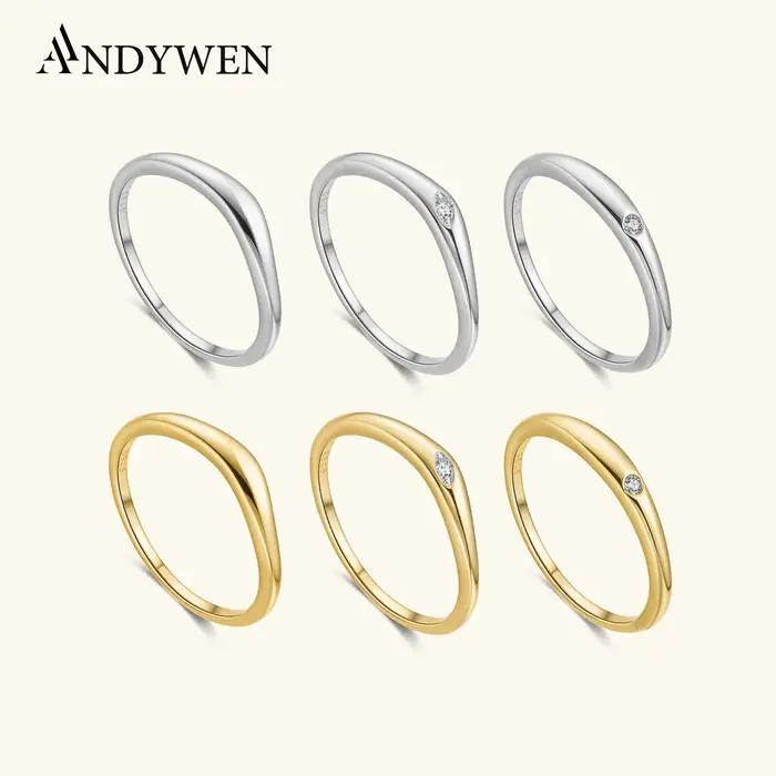 Bagues en argent sterling 925 serties de zirconium blanc pour femmes, design classique, idéal pour les occasions spéciales et le quotidien