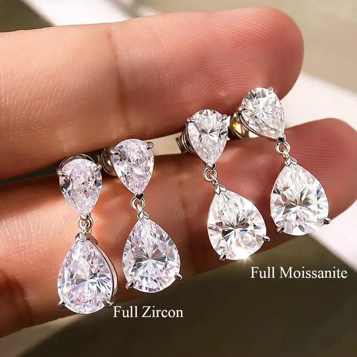 COSYA – boucles d'oreilles en moissanite pour femmes